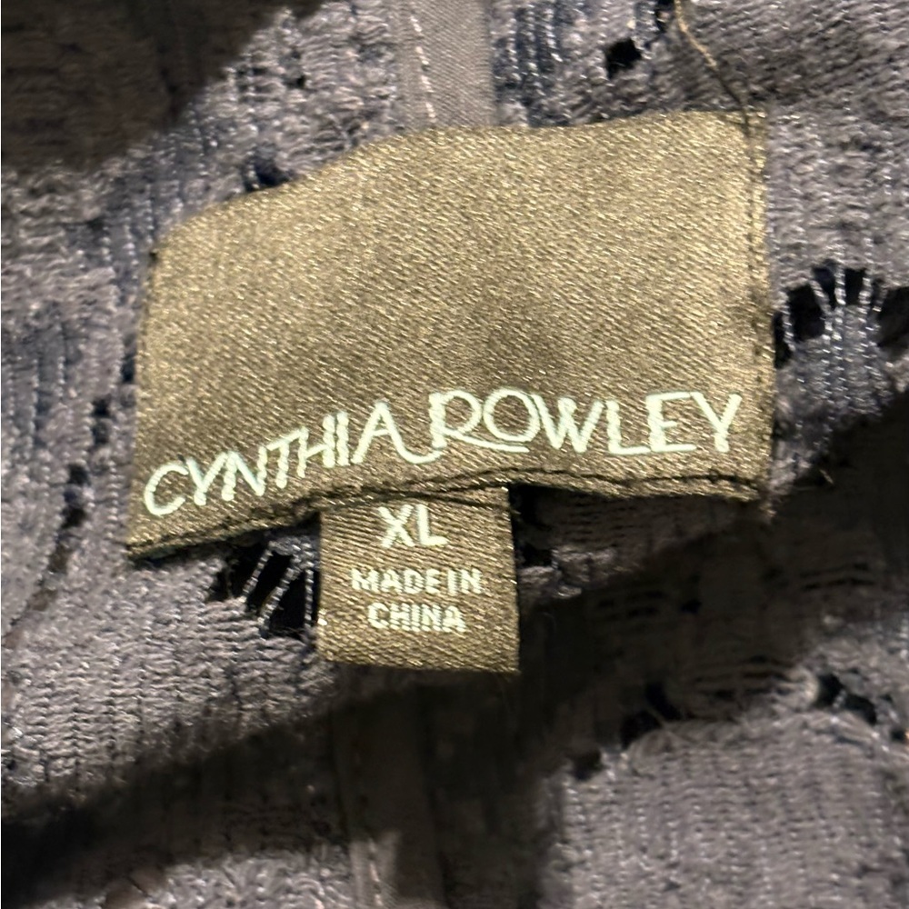 Cynthia Rowley Navy Lace Blazer X large - Picture 5 of 5